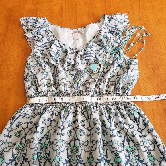 Forever 21 Blue/White Dress - Picture 3 of 5